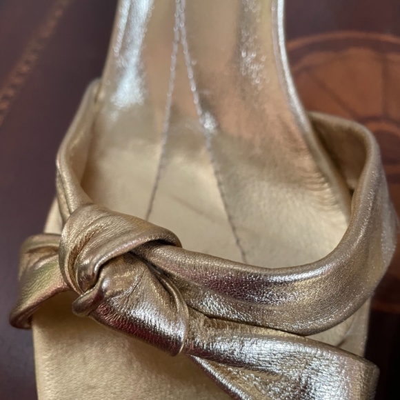 Kate Spade Gold Bow Strappy Sandal - Picture 11 of 15